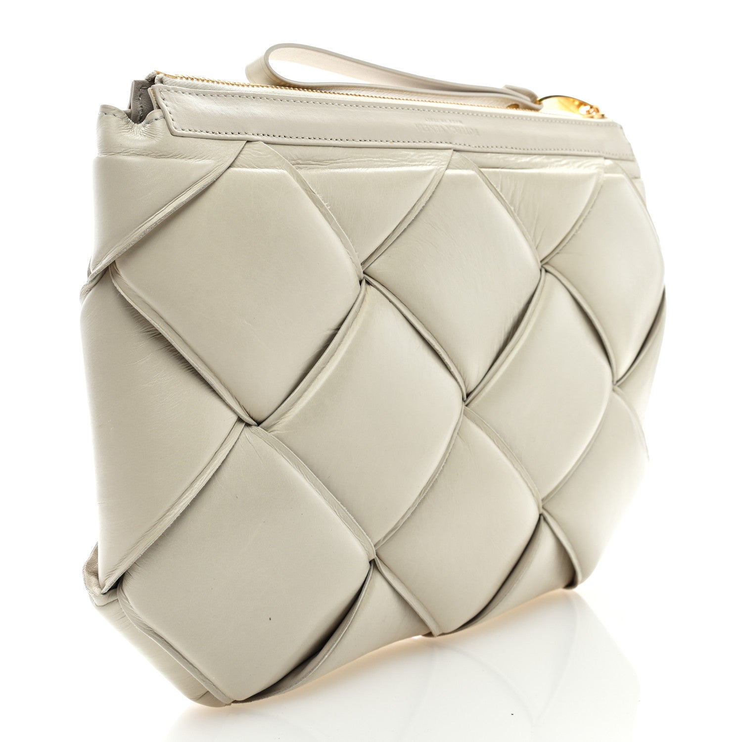 Bottega Veneta Nappa Maxi Intrecciato Padded Pouch Clutch Plaster 3 of 8