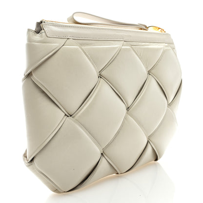 Bottega Veneta Nappa Maxi Intrecciato Padded Pouch Clutch Plaster 3 of 8