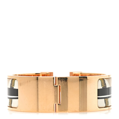 Hermes Enamel Wide Print Cliquetis Clic Clac H Bracelet PM Songe Nuit 3 of 5