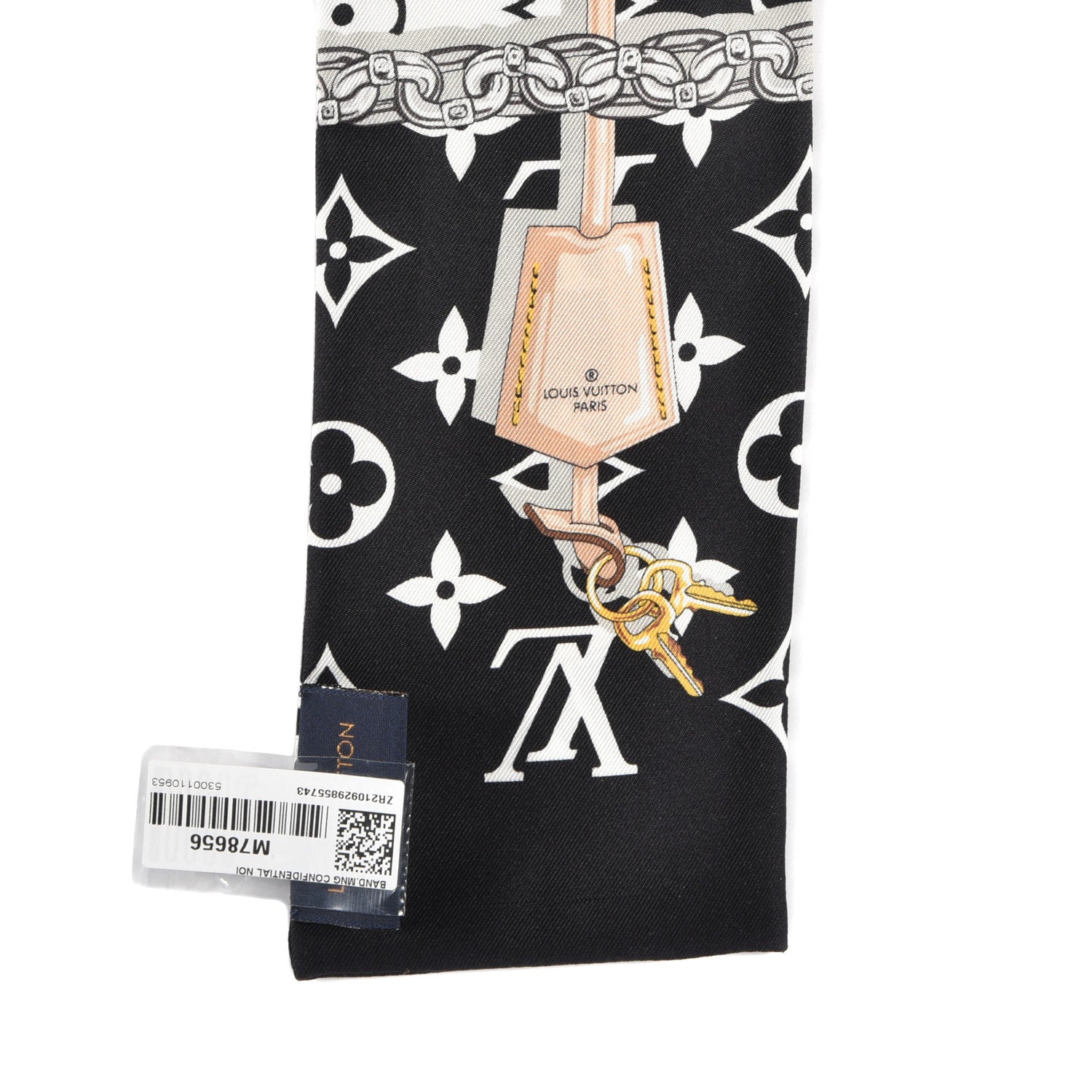 Louis Vuitton Silk Monogram Confidential Bandeau Black 4 of 4