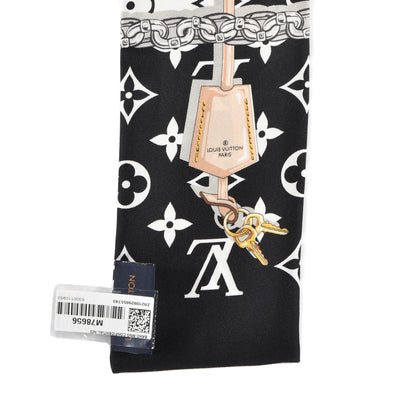 Louis Vuitton Silk Monogram Confidential Bandeau Black 4 of 4