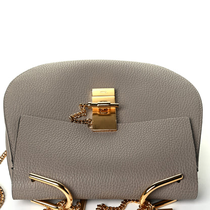 Chloe Grained Lambskin Drew Shoulder Bag Motty Grey 6 of 7