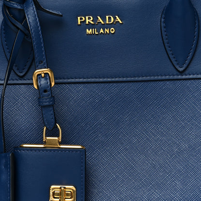 Prada Saffiano City Calfskin Medium Esplanade Bleuette 7 of 12