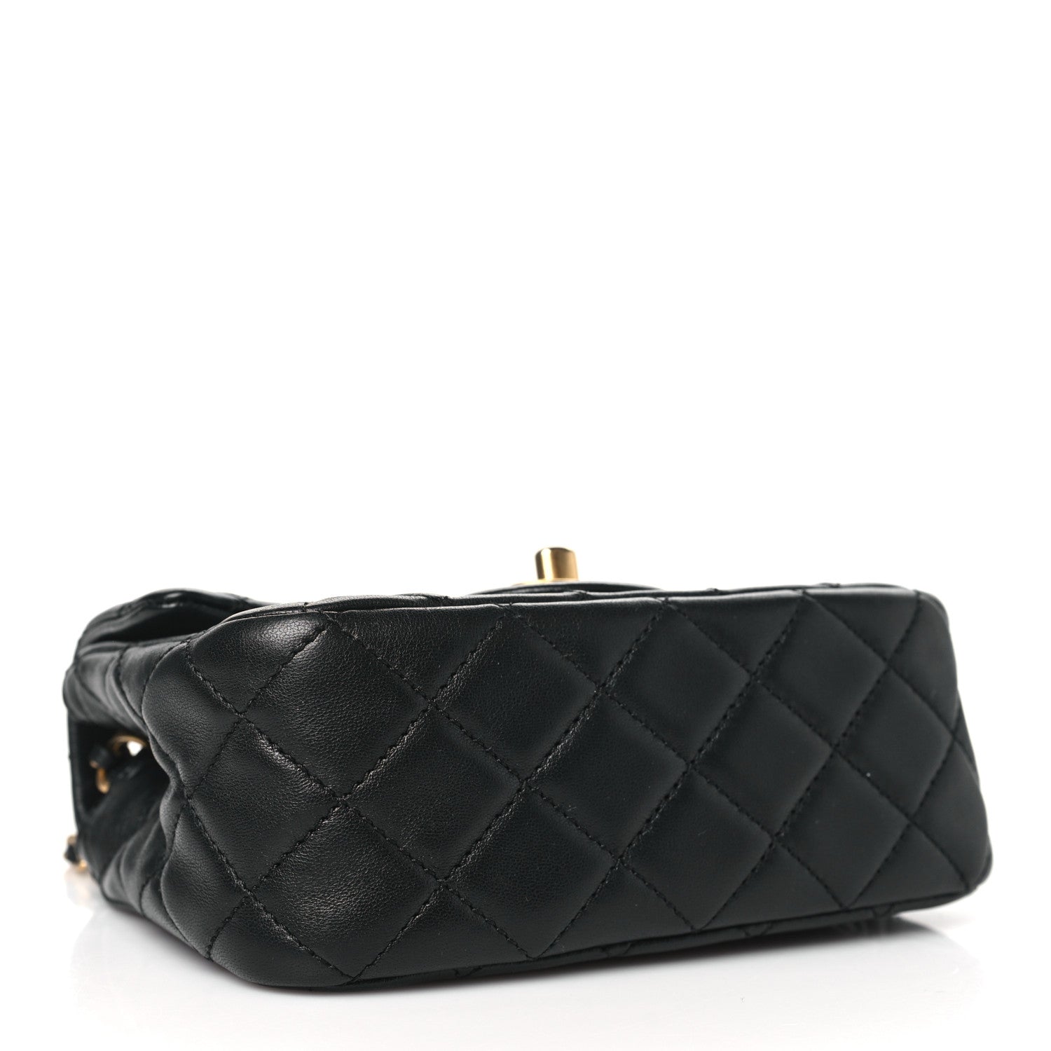Chanel Lambskin Quilted Mini Pearl Crush Flap Black 4 of 11