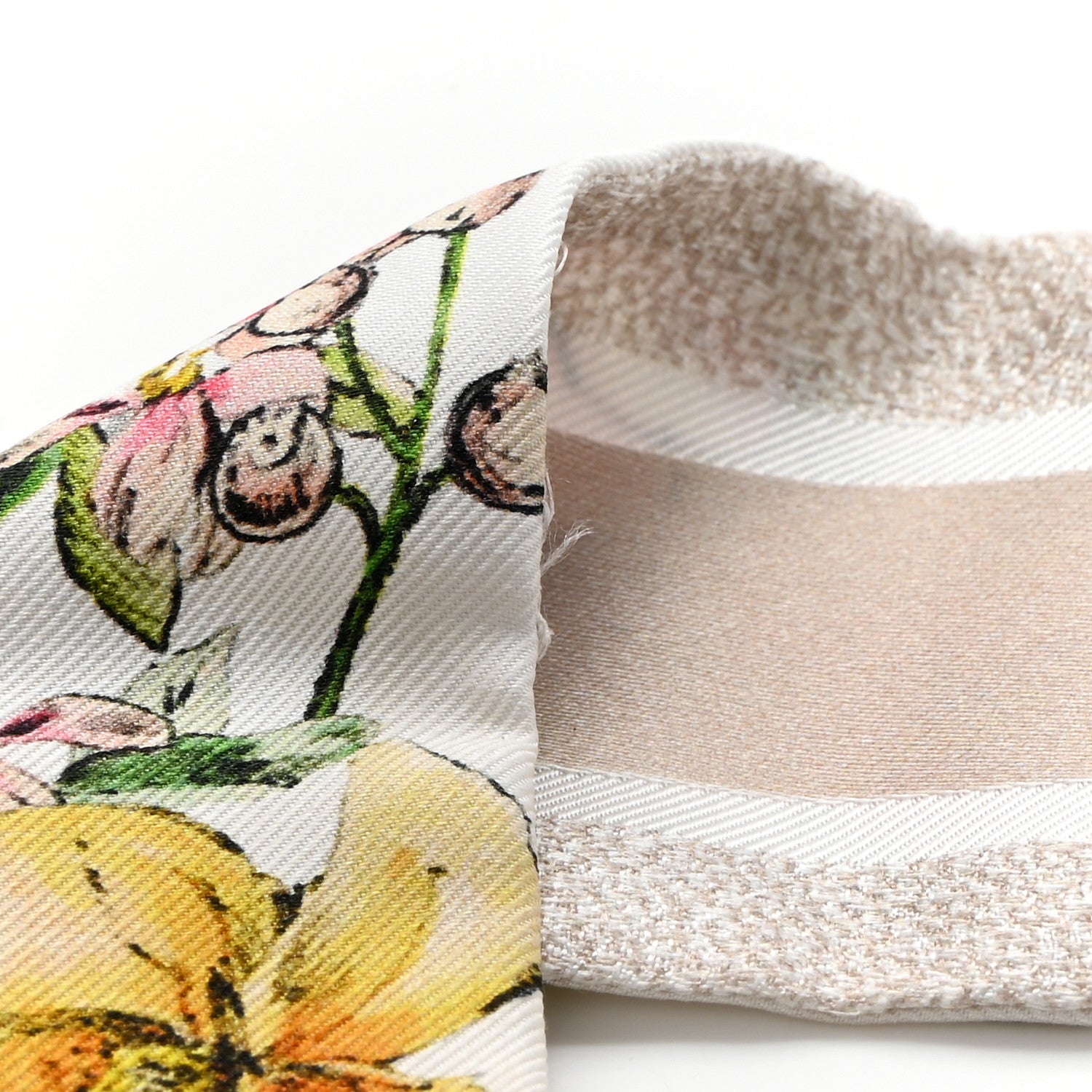 Christian Dior Silk Twill D-Floral Mitzah Scarf White Multicolor 4 of 6