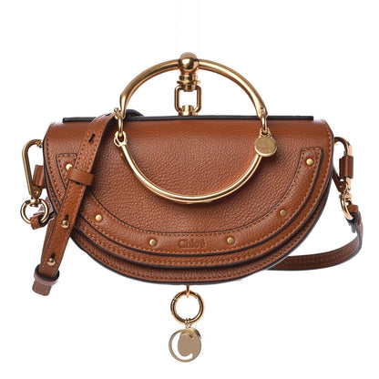 Chloe Calfskin Small Nile Bracelet Minaudiere Bag Caramel 1 of 8