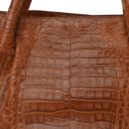 Nancy Gonzalez Crocodile Tote Brown 7 of 9