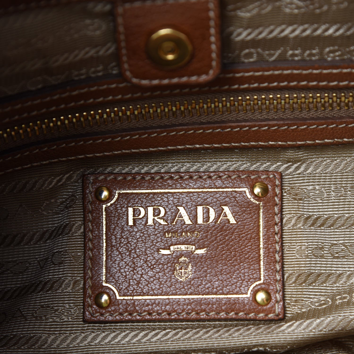 Prada Jacquard Logo Hobo Corda Orzo 8 of 11