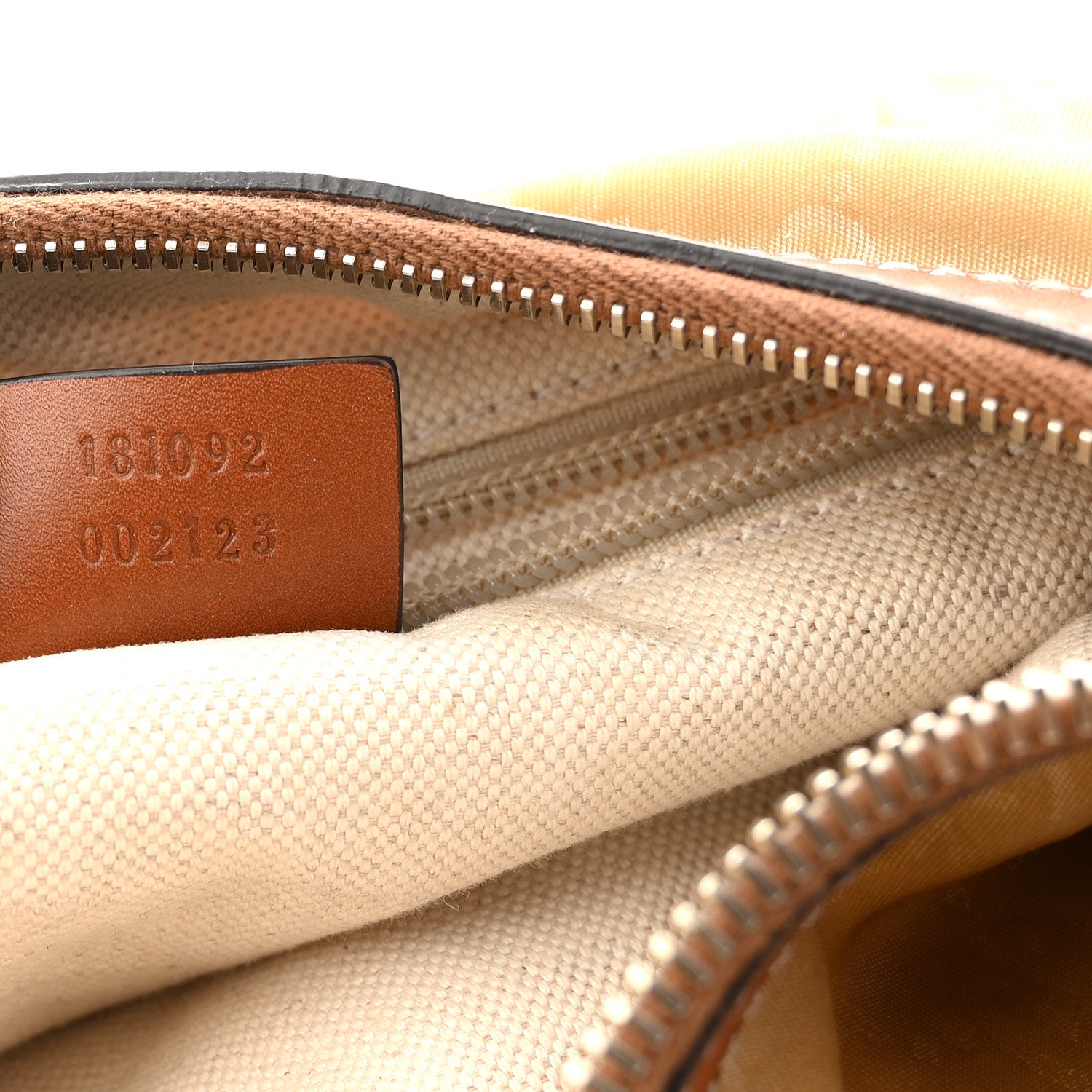 Gucci Nylon Monogram Web Medium Half Moon Hobo  Beige 7 of 13