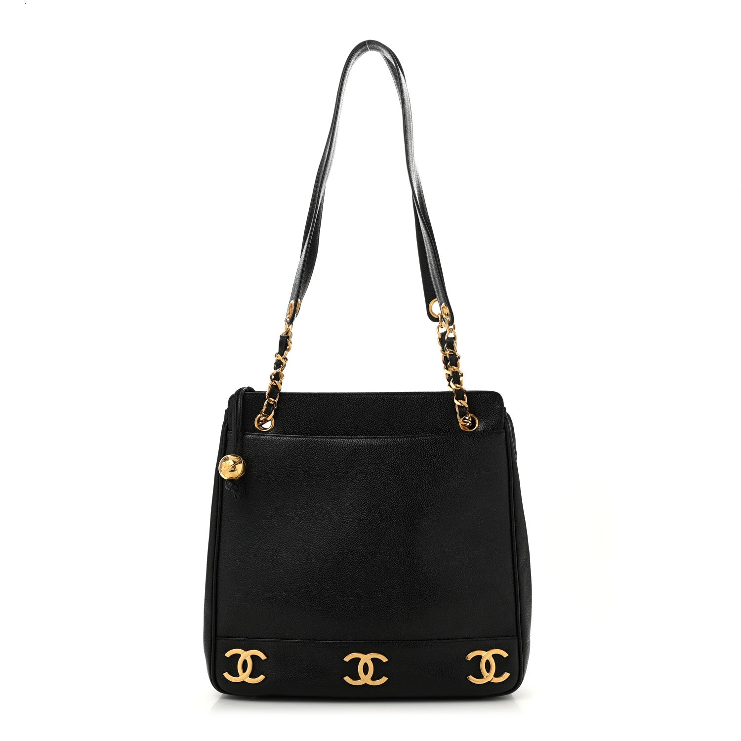Chanel Caviar CC Shoulder Bag Black 1 of 9
