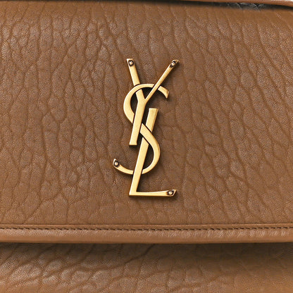 Saint Laurent Grained Lambskin Monogram Medium Niki Chain Satchel Dark Cork 9 of 11