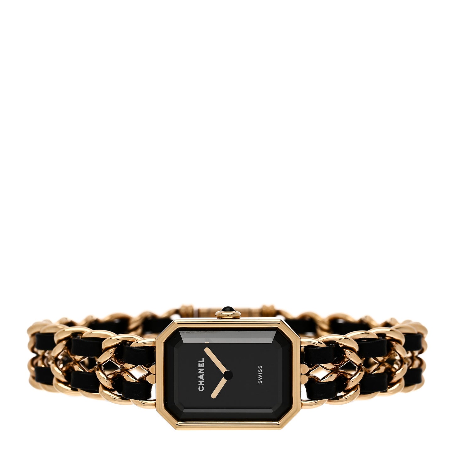 Stainless Steel Lambskin 20mm Chain Premiere Quartz Watch Gold XL