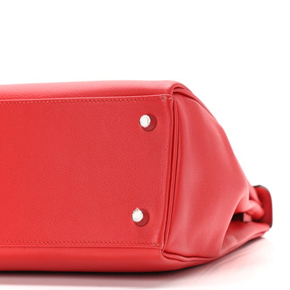 Hermes Evercolor Verso Kelly Retourne 32 Rouge De Coeur Rouge Piment 10 of 11