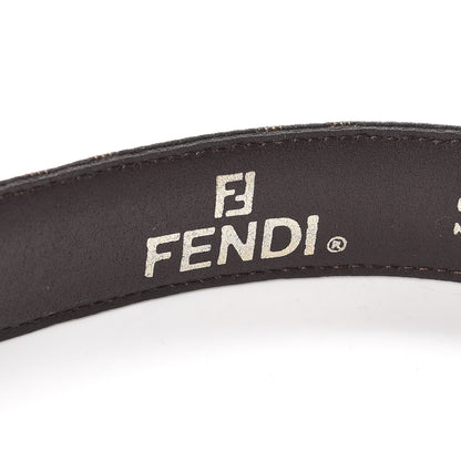 Fendi Calfskin FF Belt 100 40 Tobacco 6 of 8