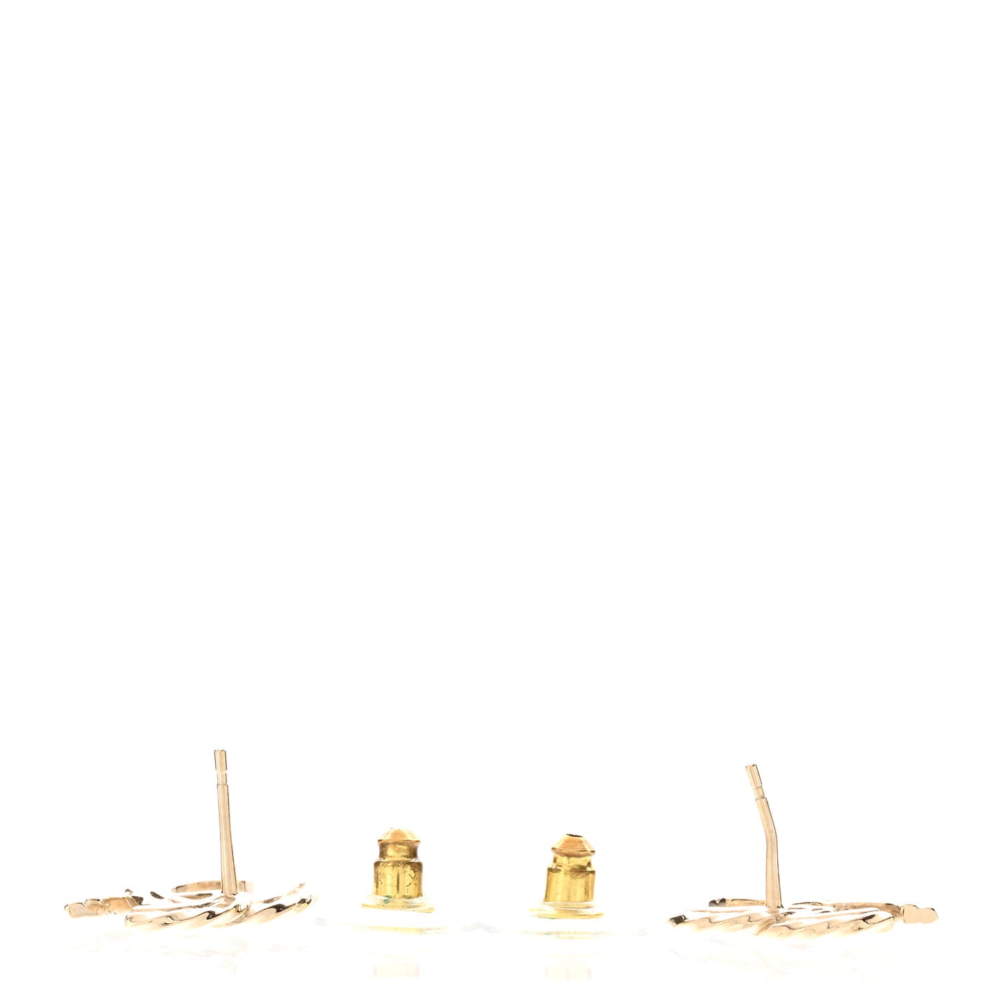Crystal CC Earrings Gold
