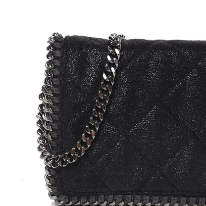 Stella McCartney Shaggy Deer Quilted Falabella Crossbody Bag Black 7 of 8