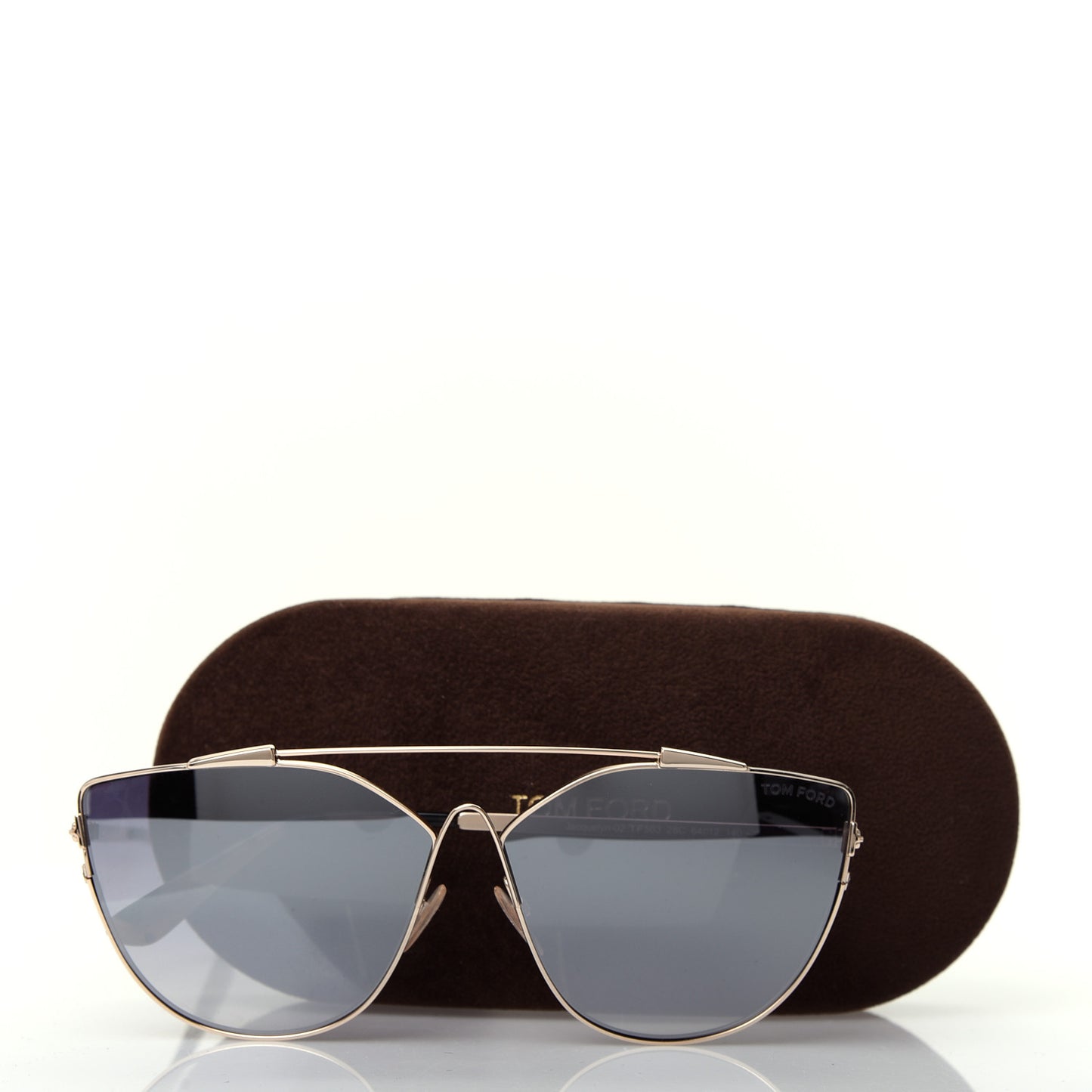 Metal Jacquelyn 02 Aviator Sunglasses TF563 Gold