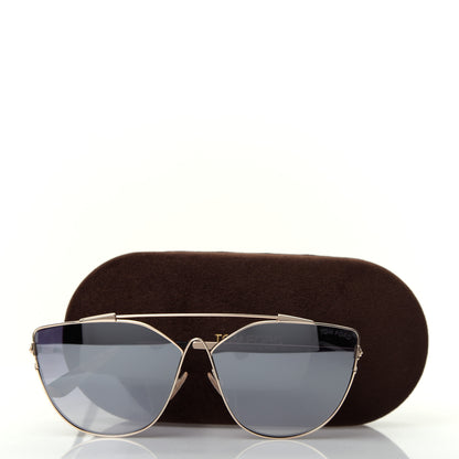 Tom Ford Metal Jacquelyn 02 Aviator Sunglasses TF563 Gold 8 of 8