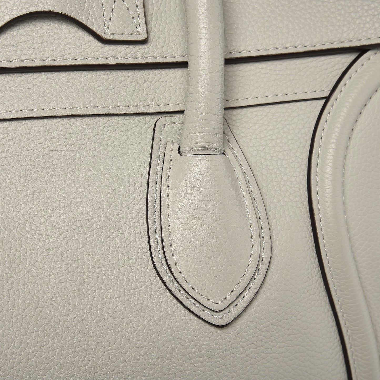 Drummed Calfskin Mini Luggage Lune