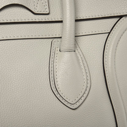 Celine Drummed Calfskin Mini Luggage Lune 11 of 11