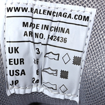 Balenciaga Mesh Nylon Womens Track Sneakers 36 Silver 7 of 7