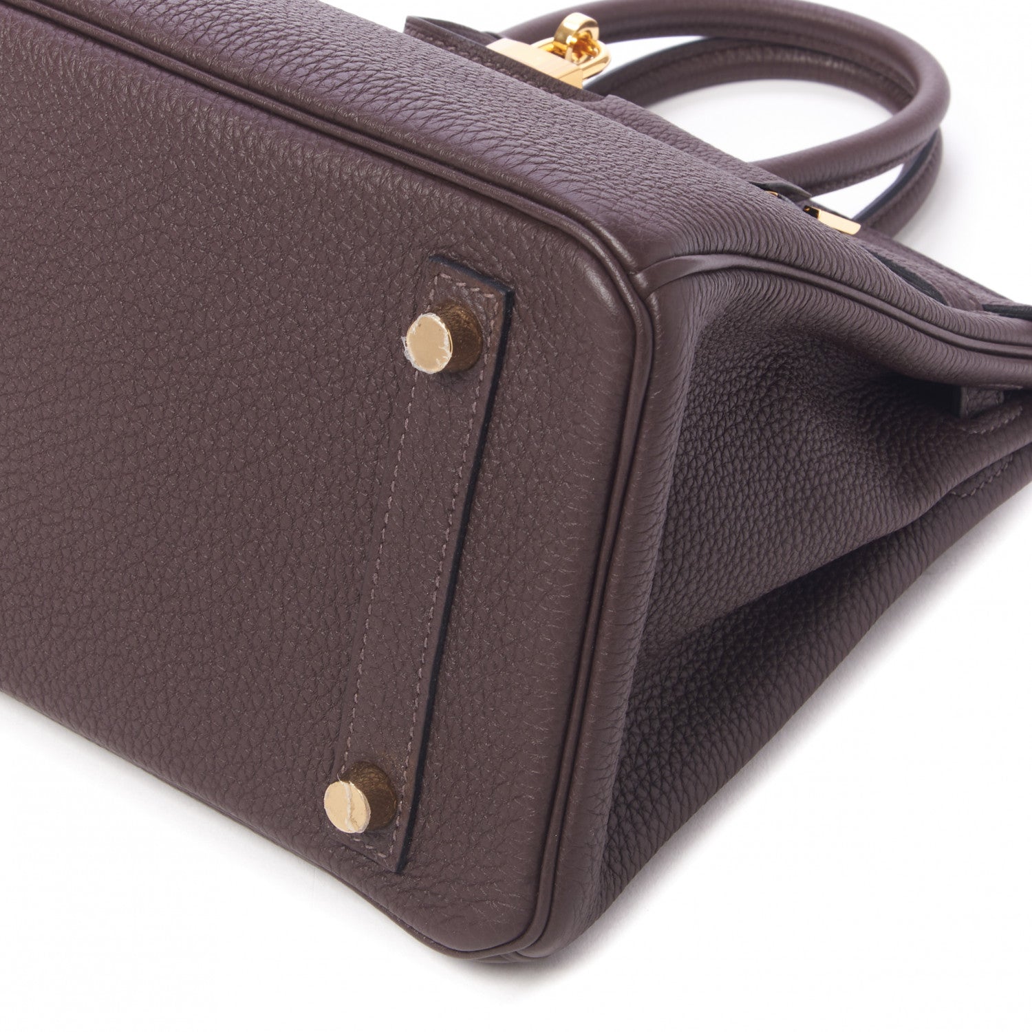 Hermes Togo Birkin 25 Chocolate 8 of 33