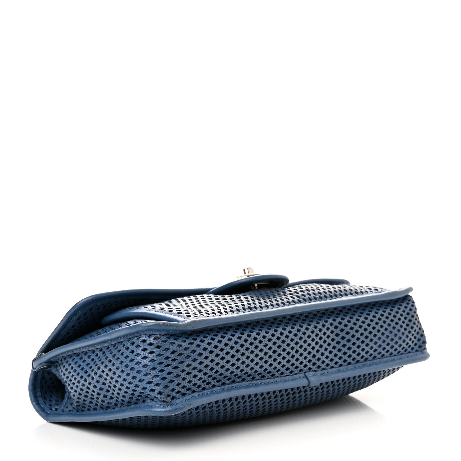 Chanel Perforated Calfskin Large Up In The Air Flap Blue 4 of 12