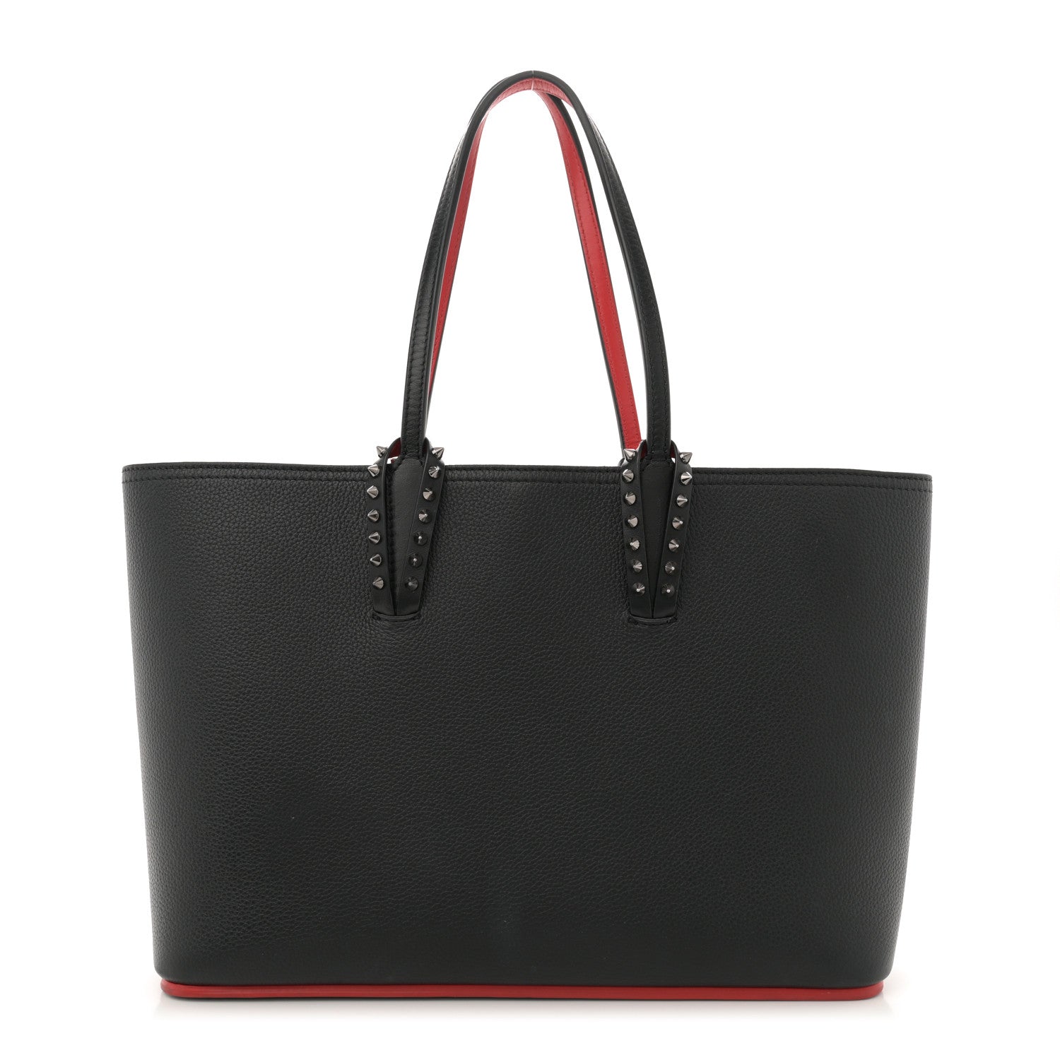 Christian Louboutin Calfskin Empire Spikes Small East West Cabata Tote Black 1 of 13