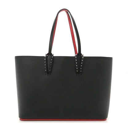 Christian Louboutin Calfskin Empire Spikes Small East West Cabata Tote Black 1 of 13