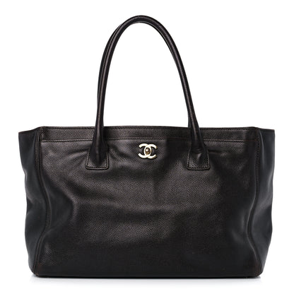 Chanel Calfskin Cerf Executive Shopper Tote Brown 1 of 19