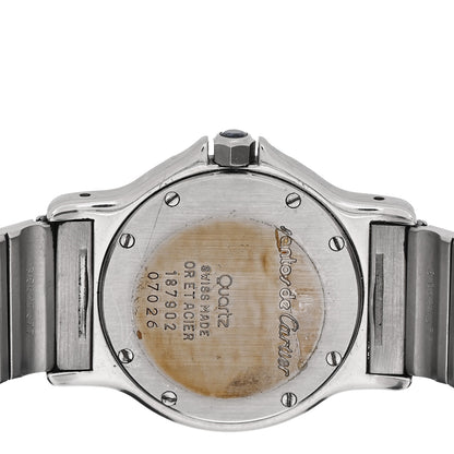 Cartier Stainless Steel 18K Yellow Gold 29mm Santos Octagon Quartz Watch 4 of 4