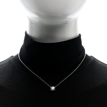 Tiffany Platinum Diamond 1.52ct Solitaire Pendant Necklace 2 of 5