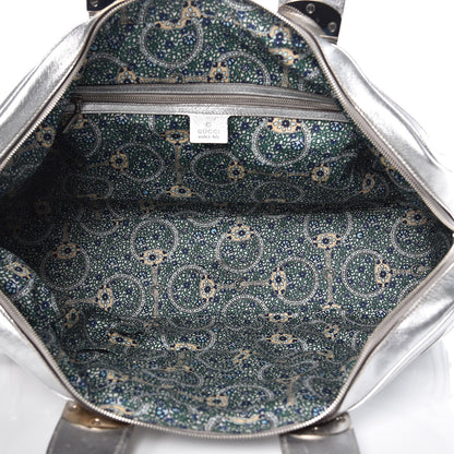 Gucci Metallic Calfskin Romy Boston Silver 4 of 12