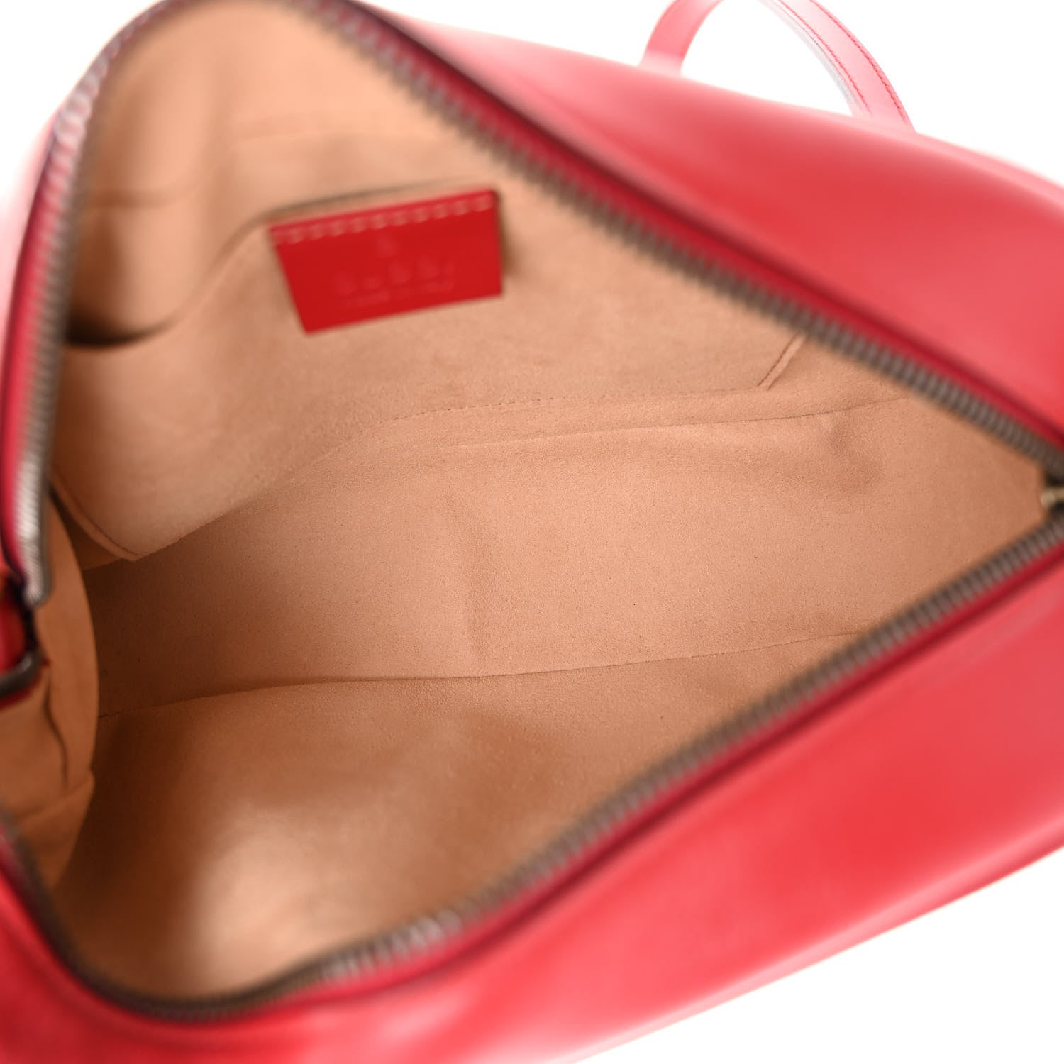 Gucci Calfskin Matelasse Small GG Marmont Chain Shoulder Bag Hibiscus Red 5 of 11