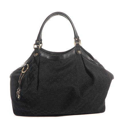 Gucci Monogram Large Sukey Tote Black 1 of 7