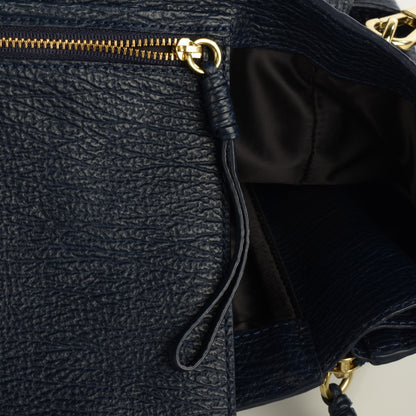 3.1 Phillip Lim 3.1 Textured Calfskin Large Pashli Satchel Ink 13 of 15