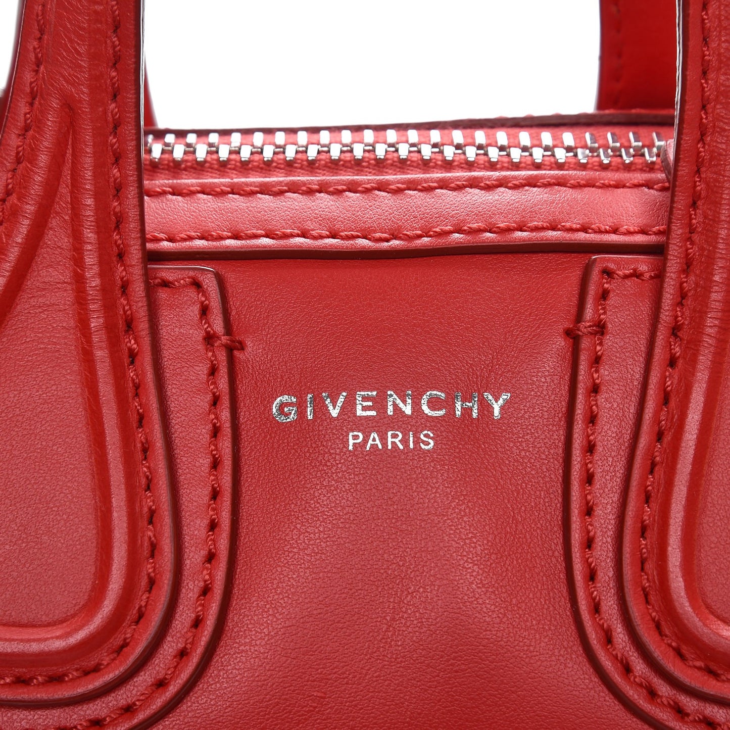 Waxed Calfskin Micro Nightingale Medium Red