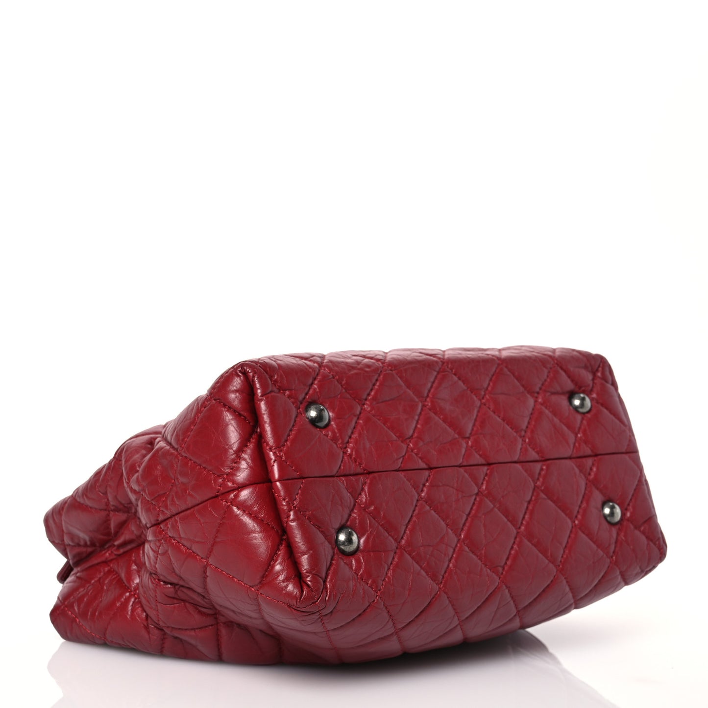 Aged Calfskin Quilted Reissue 2.55 Tote Red