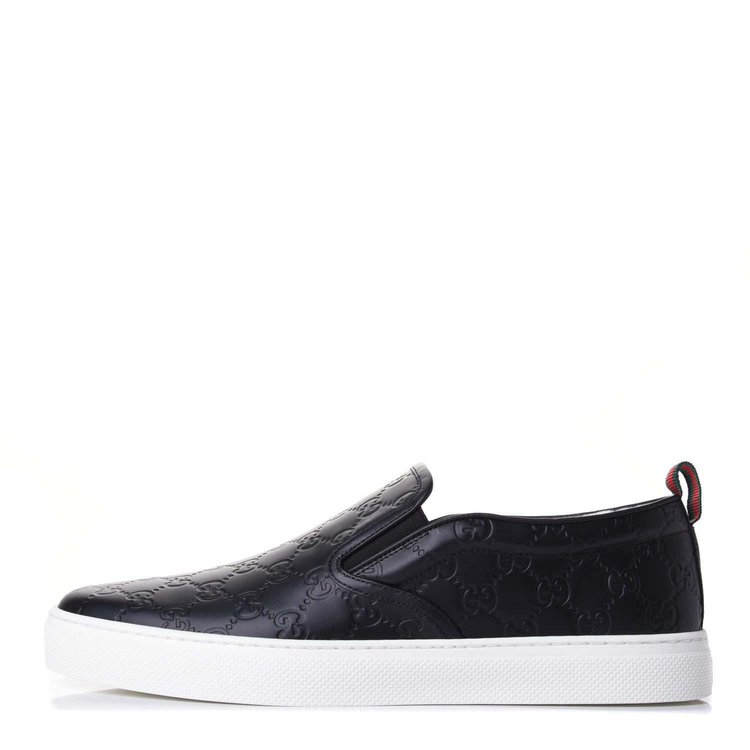 Gucci Guccissima Mens Dublin Slip On Sneakers 11.5 Black 1 of 4