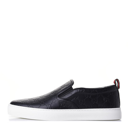 Gucci Guccissima Mens Dublin Slip On Sneakers 11.5 Black 1 of 4
