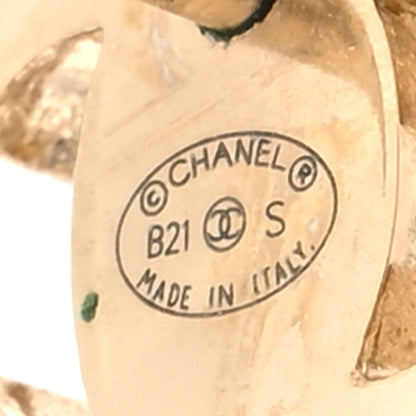 Chanel Metal CC Turnlock Earrings Gold 4 of 5