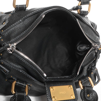 Chloe Leather Medium Paddington Satchel Black 5 of 8
