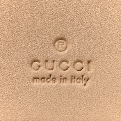Gucci GG Supreme Monogram Calfskin Horsebit Print Card Case Beige Ebony Light Pink 6 of 8