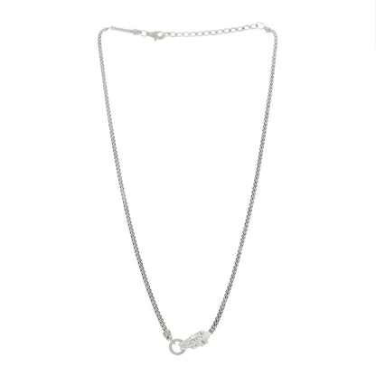 John Hardy Sterling Silver Diamond Legends Naga Necklace 3 of 5