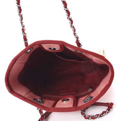 Chanel Canvas Mini Deauville Tote Red 5 of 10