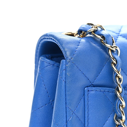 Chanel Lambskin Quilted Mini Square Flap Blue 11 of 15