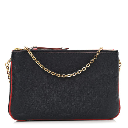 Louis Vuitton Empreinte Double Zip Pochette Marine Rouge 1 of 10