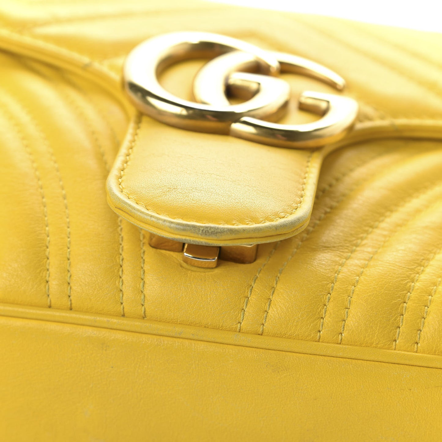 Calfskin Matelasse Small GG Marmont Shoulder Bag Stone Topaz