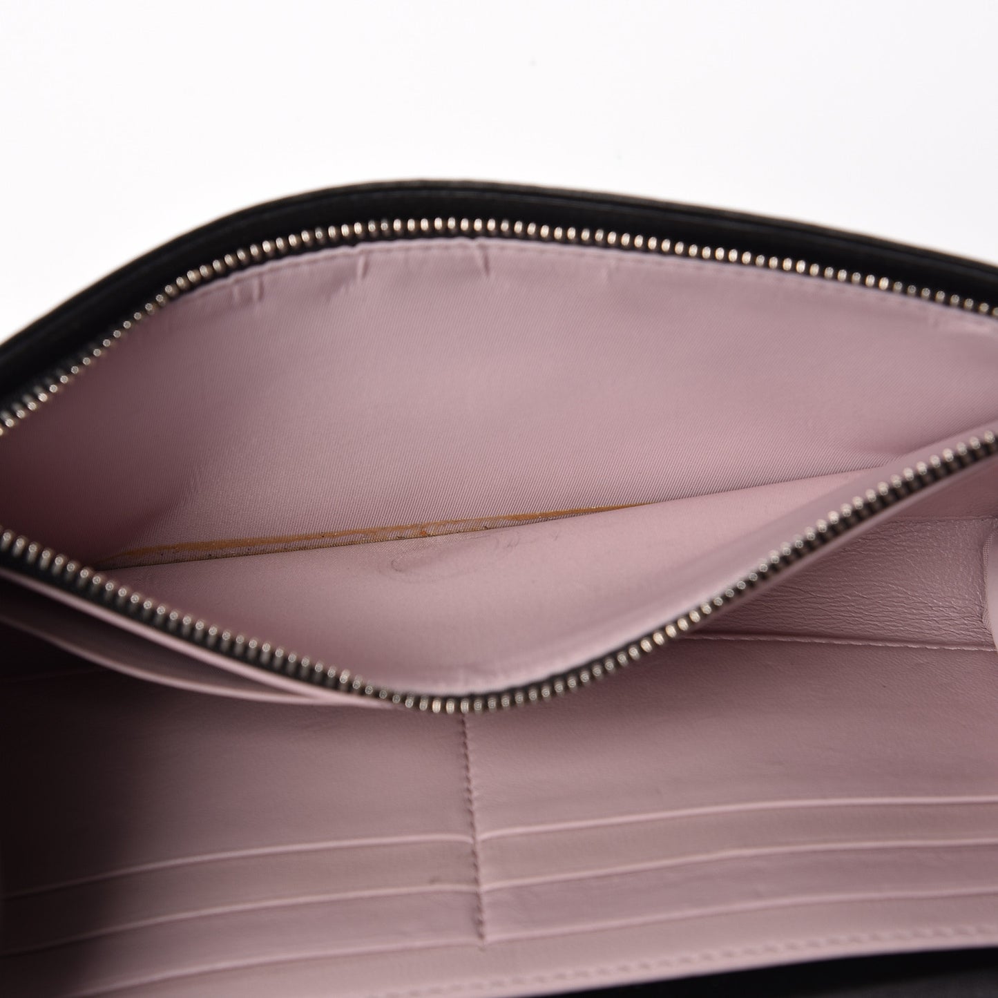 Lambskin Cannage Miss Dior Chain Wallet Black