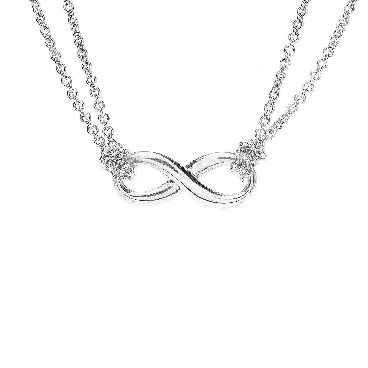 Sterling Silver Infinity Pendant Necklace